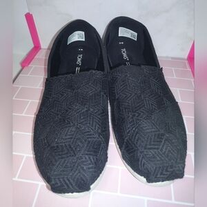 Black toms ladies shoes